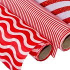 Dekor tekercs piros-fehér 35x200cm