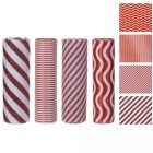 Dekor tekercs piros-fehér 14x200cm