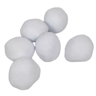 Hógolyó textil fehér 6cm 6db-os