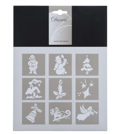 Stencil minta 18x25cm 9db-os