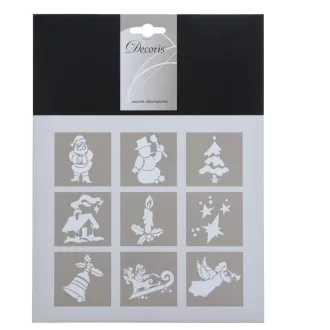 Stencil minta 18x25cm 9db-os