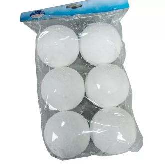 Hógolyó akasztóval 8cm 6db-os