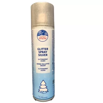 Glitteres spray ezüst  100ml
