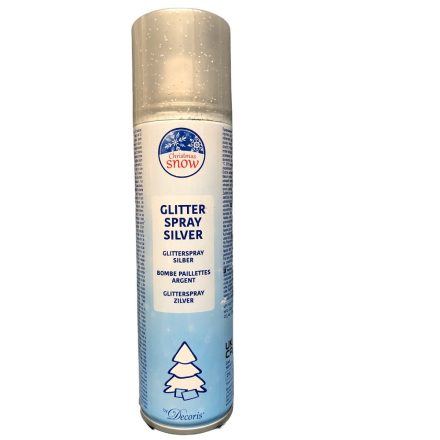 Glitteres spray ezüst  100ml