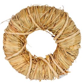 Háncs koszorú natúr D30x8cm