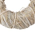 Háncs koszorú fehér D35x10cm