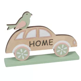 Fa talpas kisautó madárral M10x15cm