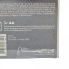 Ezüst drótkábeles korbács 60 LED-es elemes (elem nélkül) meleg 6x80cm