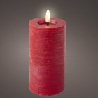 Gyertya LED-es piros D7cm M15cm