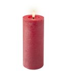 Gyertya LED-es piros D7cm M19cm