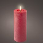 Gyertya LED-es piros D7cm M19cm