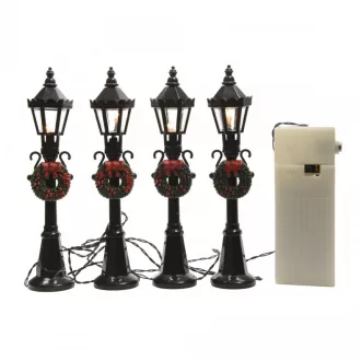 Kandelláber LED-es elemes M12cm 4db-os
