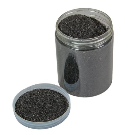 Dekor homok mikro FEKETE 0, 6-0, 8 tégelyben 900gr