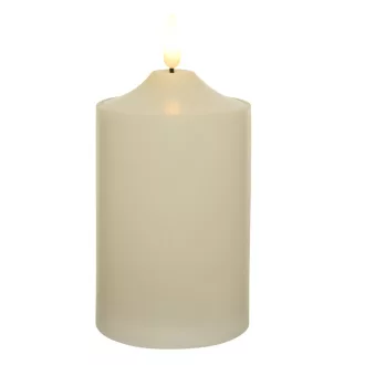 Gyertya LED-es krém D7,5cm M15cm