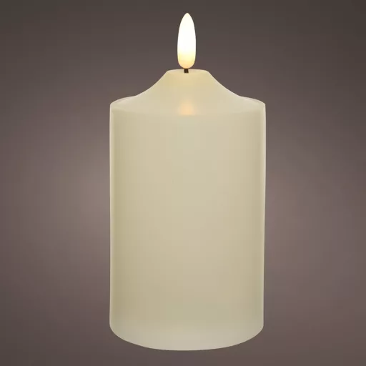 Gyertya LED-es krém D7,5cm M15cm