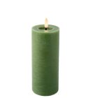 Gyertya LED-es zöld  D7cm M19cm