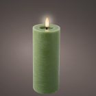 Gyertya LED-es zöld  D7cm M19cm