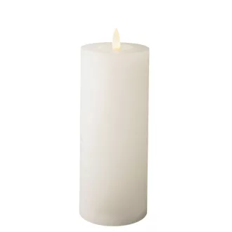 Gyertya LED-es fehér  D7cm M19cm