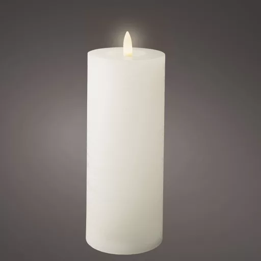 Gyertya LED-es fehér  D7cm M19cm
