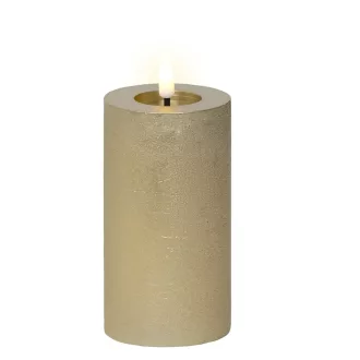 Gyertya LED-es arany D7cm M15cm