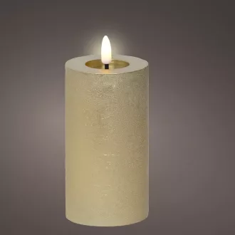 Gyertya LED-es arany D7cm M15cm