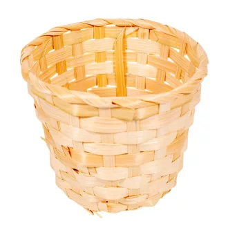 Bambusz kaspó kerek natúr D15x13cm