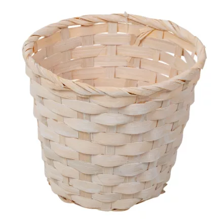 Bambusz kaspó kerek fehér D17cm M15m