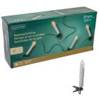 Gyertya füzér 30 LED-es meleg adapteres 11,6m