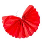 Papír dísz piros 25-20-15cm 6db-is