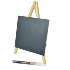 Írható fekete tábla állvánnyal, tollal 23cm