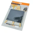 Írható fekete tábla állvánnyal, tollal 23cm