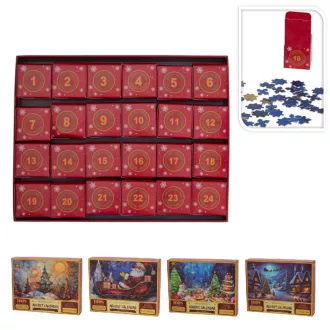 Karácsonyi puzzle adventi kalendár 42db/nap 1008db-os