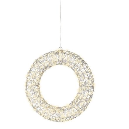 Stilizált koszorú 500 LED-es adapters meleg D38cm