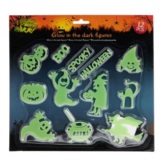 Sötétben világító figura 4-8cm 12db-os