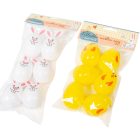 Húsvéti tojás figurás műa. kinyitható 6cm 6db-os