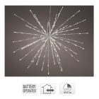 Sarkcsillag 60 LED-es elemes fehér időzítős meleg D45cm