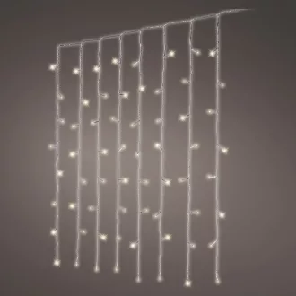 Fényfüggöny 240 LED-es transparens adapteres meleg 2x2m