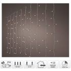 Fényfüggöny 240 LED-es transzperens  programos adapteres hideg 225x150cm