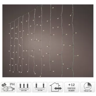  Fényfüggöny 240 LED-es transzperens  programos adapteres hideg 225x150cm