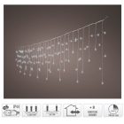 Jégcsap 259 LED-es fehér kábeles időzítős programos adapteres hideg 11x0,5m