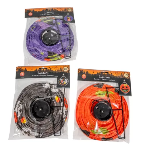 Halloween lámpás LED-es elemes (elem nélkül) 20cm