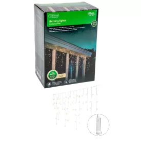 Jégcsap 192 LED-es elemes időzítős programos meleg 7m