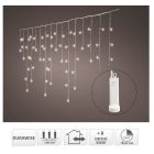 Jégcsap 384 LED-es elemes időzítős programos elemes meleg 14m