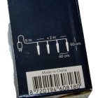 Jégcsap forma 50cm 6db-os 216 LED-es adapteres hideg 2m