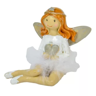 Angyal toll szoknyában poly ülő M7,5cm