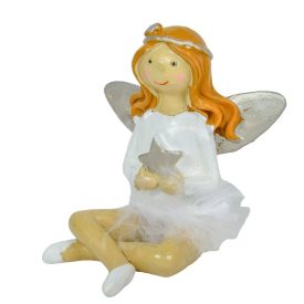 Angyal toll szoknyában poly ülő M7,5cm