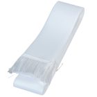 Sírcsokor szalag 5x150cm fehér-fehér 10db/csom (db ár)