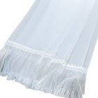 Sírcsokor szalag 5x150cm fehér-fehér 10db/csom (db ár)