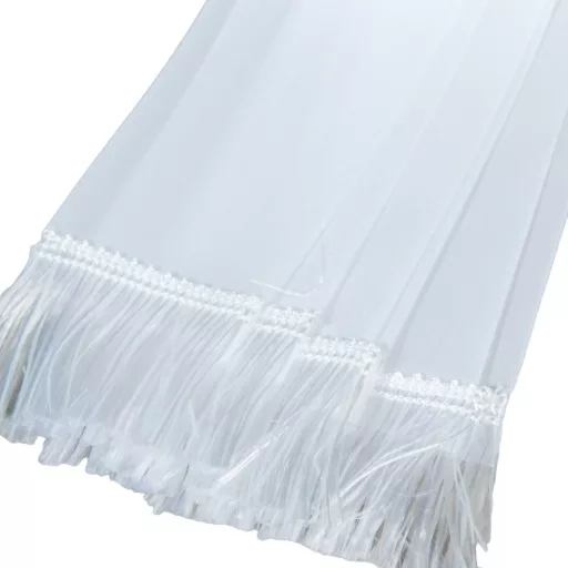 Sírcsokor szalag 5x150cm fehér-fehér 10db/csom (db ár)