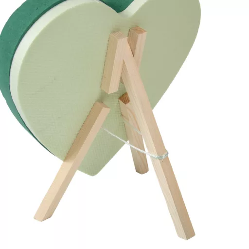 Tűzőhab szív állvánnyal Victoria 38cm